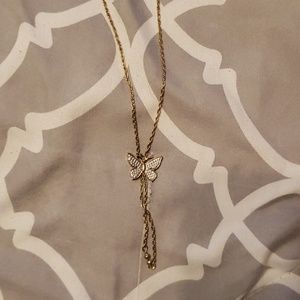 Vintage butterfly necklace